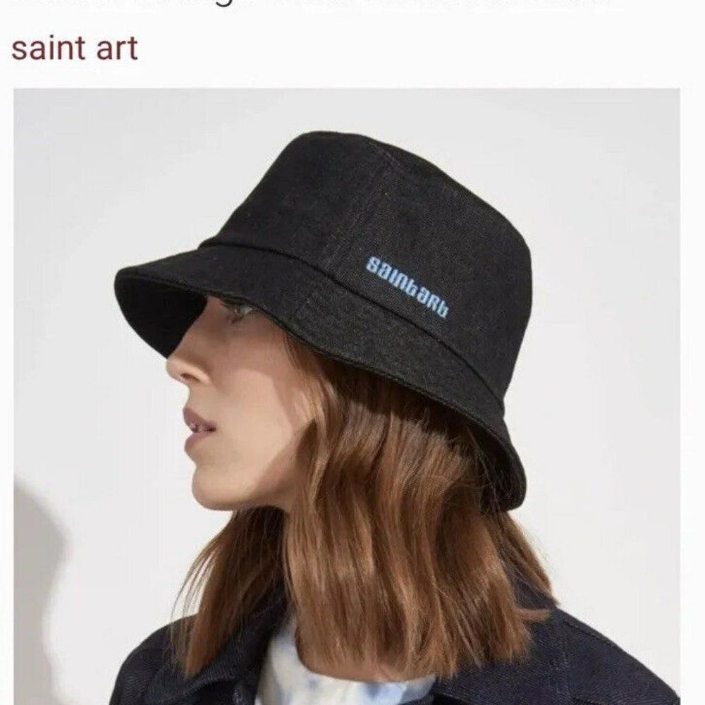 SaintArt Blue Bucket Hat Sz M Boonie Brim Sun Safari Summer Camping Beac… - Picture 2 of 12